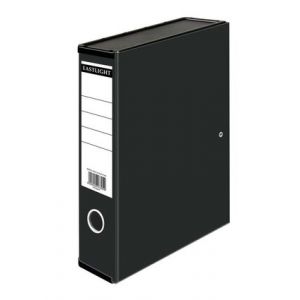ValueX Box File Paper on Board Foolscap 65mm Capacity 80mm Spine Width Clip Closure Black (Pack 10) - 31815DENTx10